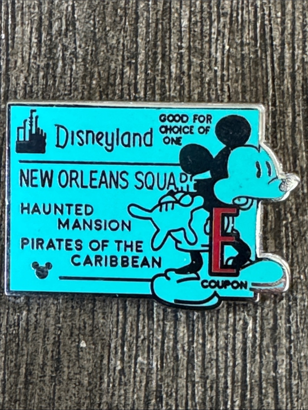 5/$25 Disneyland New Orleans Square E Ticket Pin